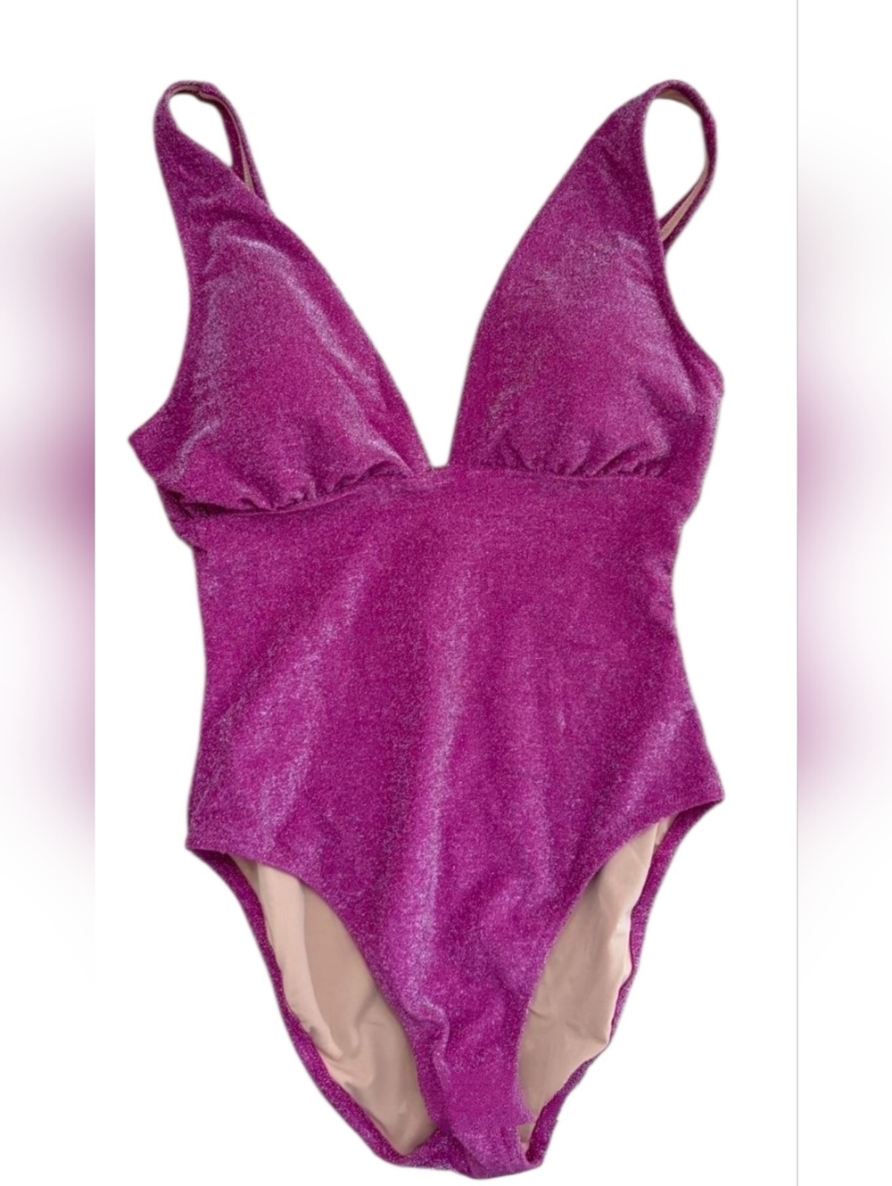 J Crew Shimmer V-Neck Swimsuit